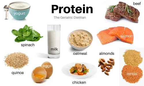 Examples of protein sources for athletes (or practical meals for older