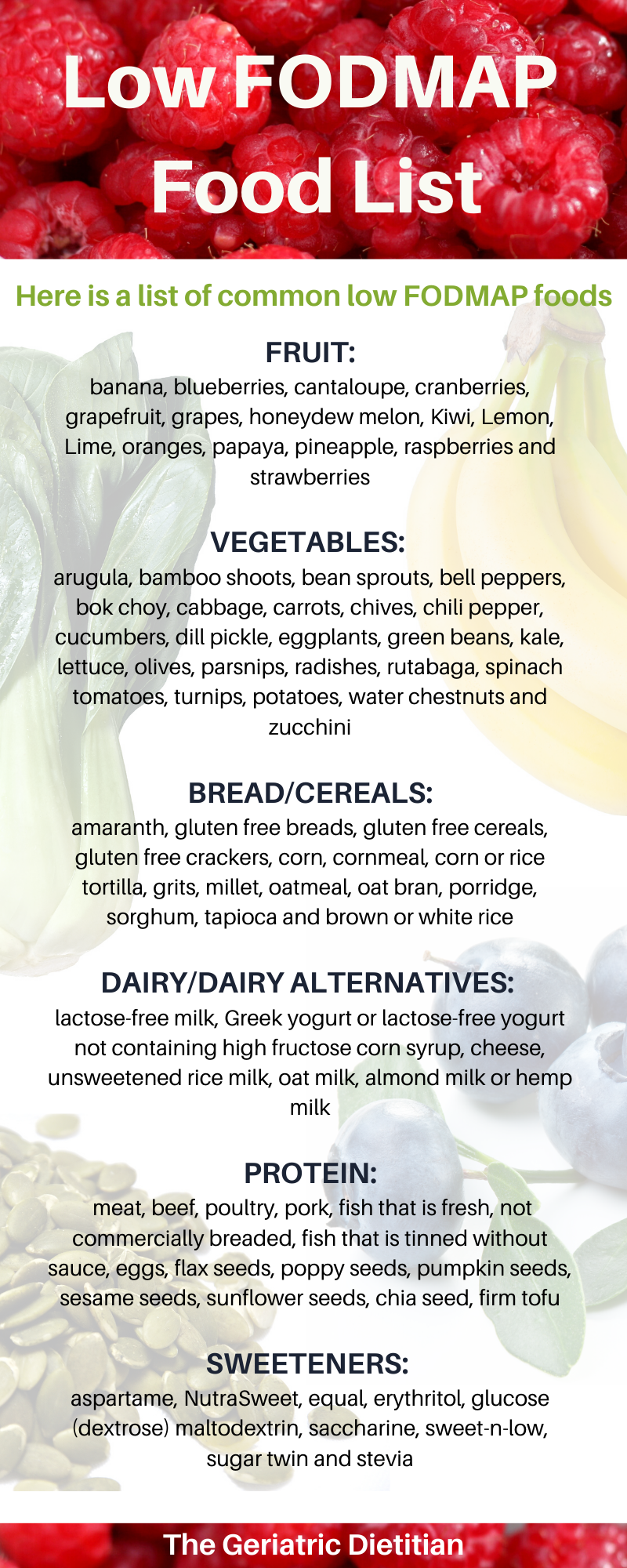 Managing IBS in the Elderly: Low FODMAP Diet - The Geriatric Dietitian