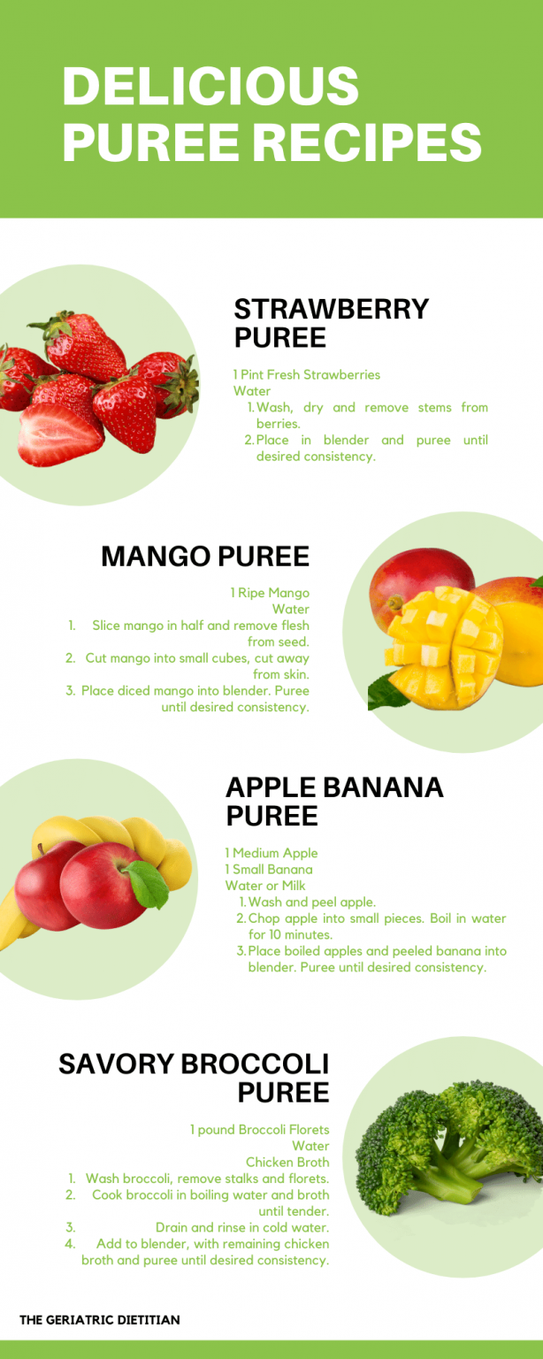 Pureed Food for Adults - The Geriatric Dietitian