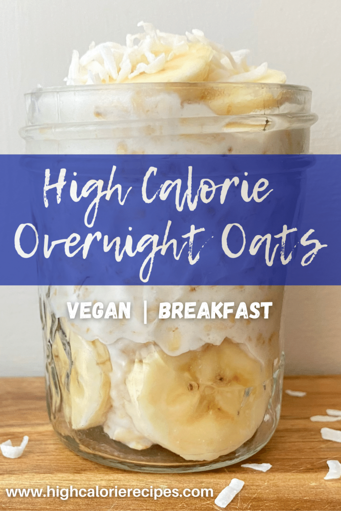 High Calorie Overnight Oats- Banana
