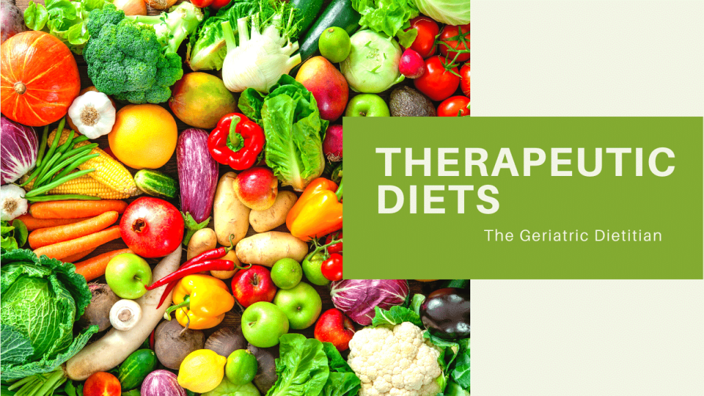 Therapeutic Diets in older adults