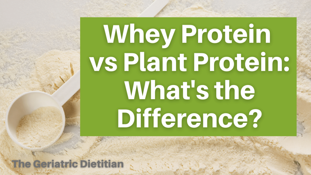 Whey Protein vs Plant Protein What's the Difference