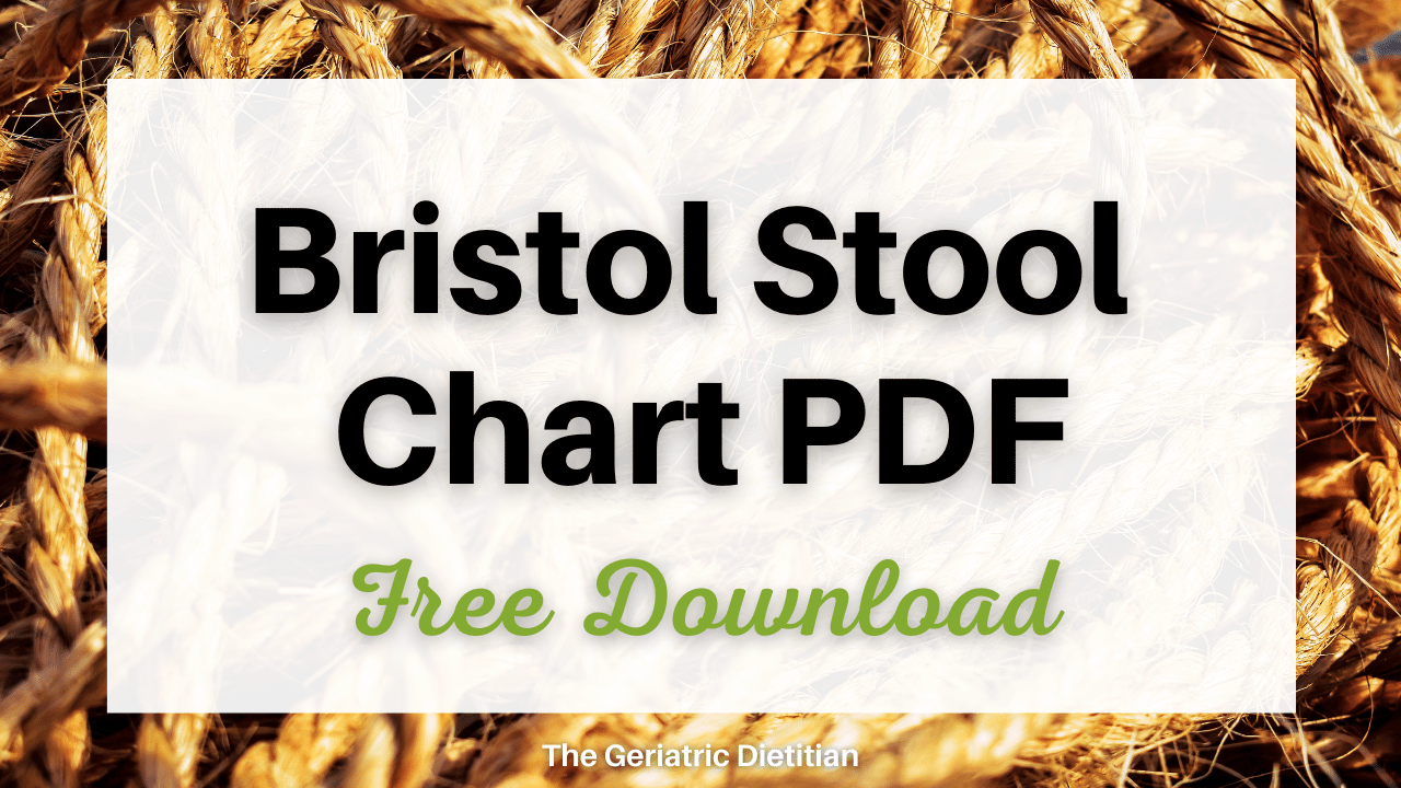 Bristol Stool Chart for identifying bowel movement consistency | Poster