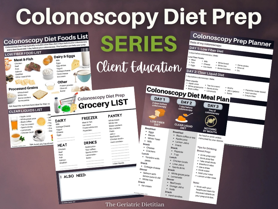 Colonoscopy Diet Prep Made Easy The Geriatric Dietitian