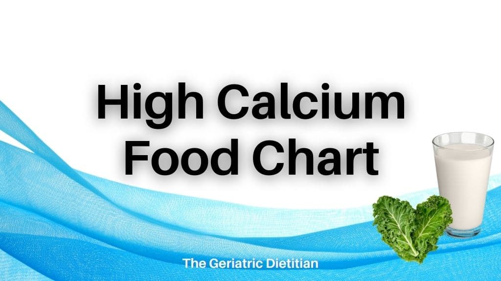High Calcium Food Chart
