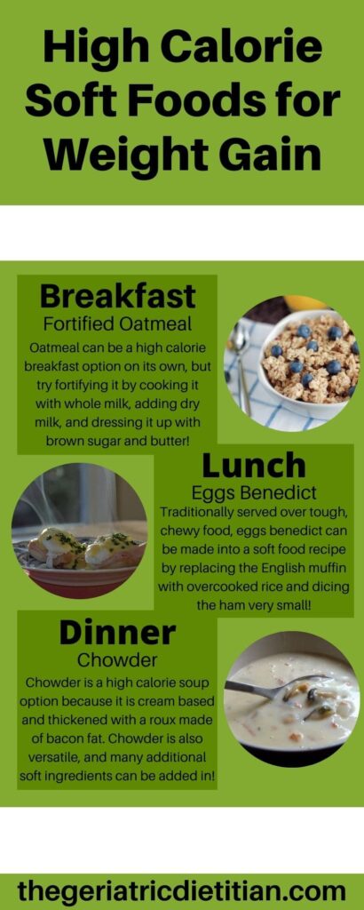 High Calorie Soft Foods For Weight Gain The Geriatric Dietitian