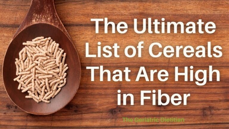 The Ultimate List Of Cereals That Are High In Fiber The Geriatric