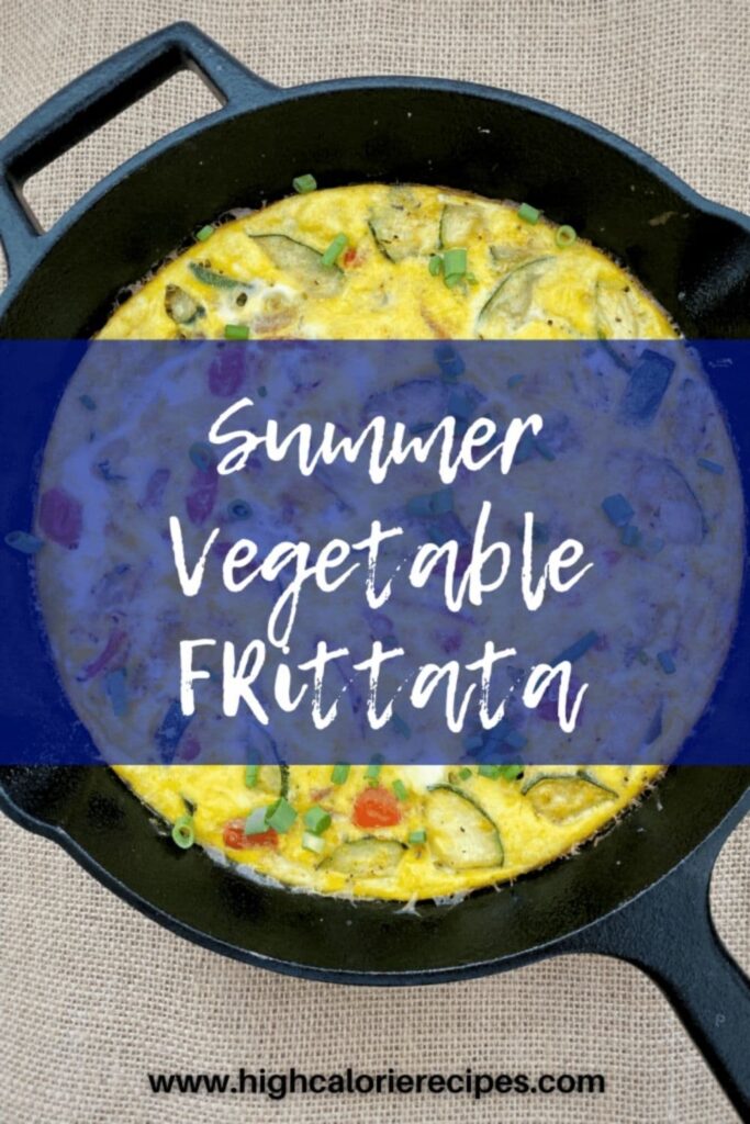 Summer vegetable frittata.