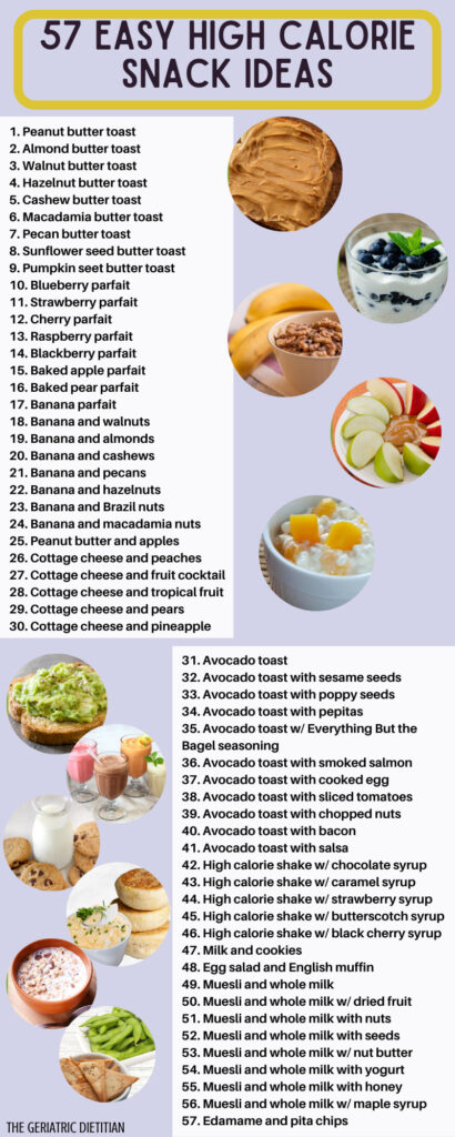 57 Easy High Calorie Snacks For Weight Gain [Dietitian Approved] - The ...