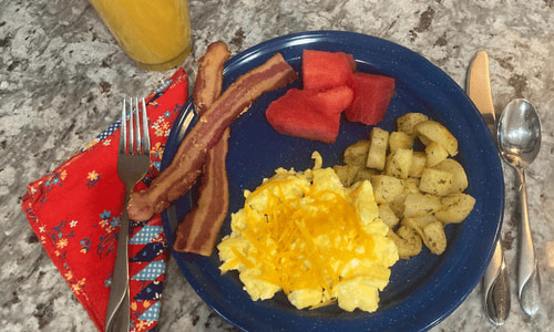 Low Volume High Calorie Foods Breakfast Plate