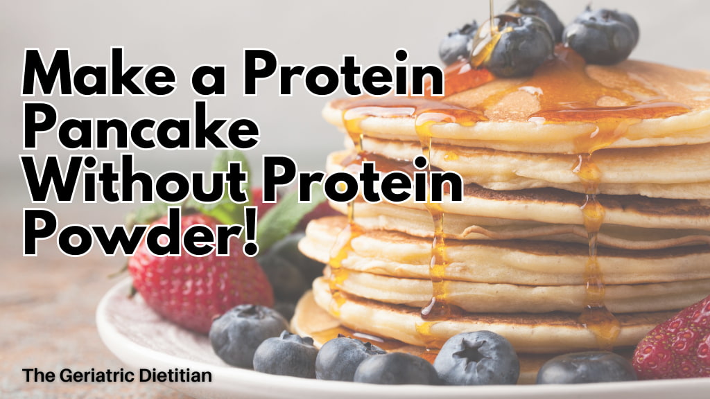 Make a Protein Pancake Without Protein Powder.