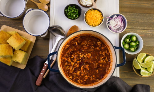 High Protein Chili Toppings.