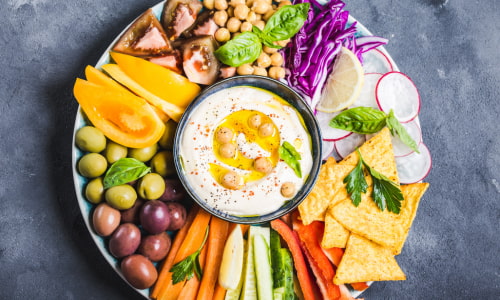 Healthy Snacks for the Elderly - Veggie Tray.