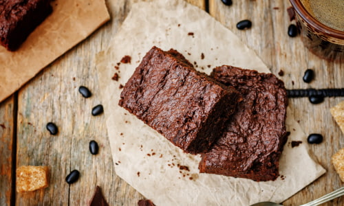 High Protein Desserts - Black Bean Brownies.